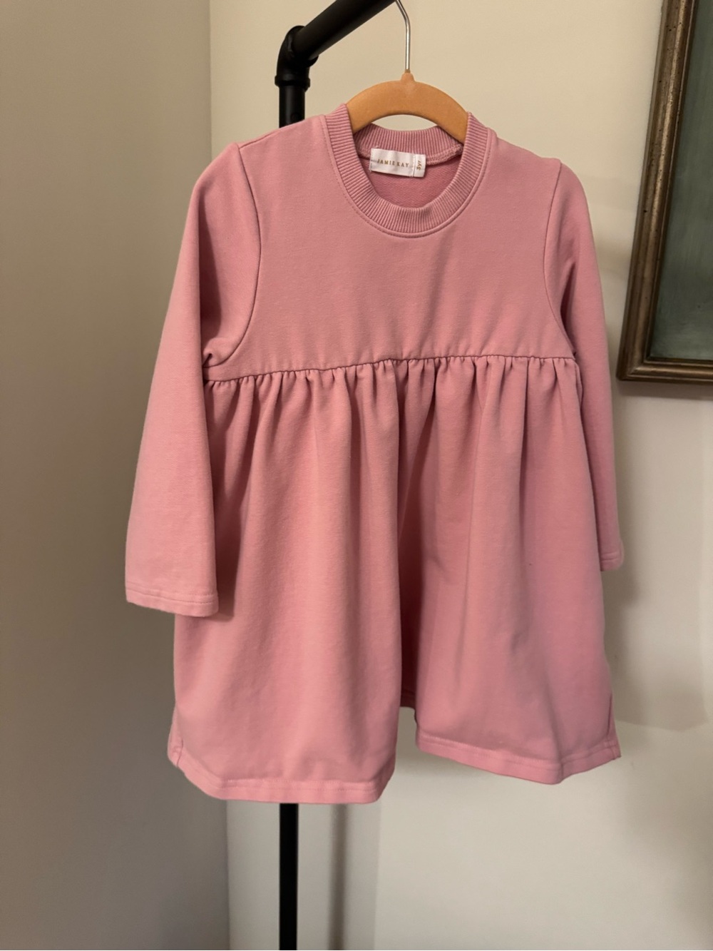 Jamie Kay Soft Mauve Crewneck Dress